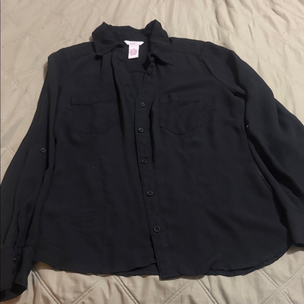 Candie's Elegant Black Blouse